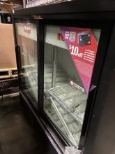 19-19-01-FL True Beverage Coolers (Model GDM-41C-48-LD) with misc. Wire shelving