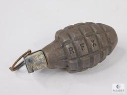 Inert De-Milled Pineapple Type Hand Grenade