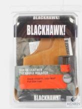 Blackhawk! Suede Leather Tuckable Holster - Right