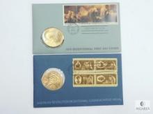 Two Different 1976 Bicentennial Medals & First Day Covers