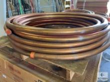 NEW - (3) 50-foot Rolls of 1 5/8" OD Copper Refrigeration Tubing