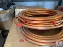 (4) 50-Foot Rolls of 1 3/8 OD Copper Refrigeration Tubing