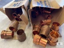 Two Boxes of Streamline Copper Pipe Adapters - 1 1/8 x 1