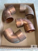 Group of (4) 2 5/8-inch Copper Short 90s