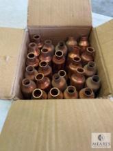 Approximately 75 Streamline Copper Pipe Bushings - 1 3/8 x 5/8 OD