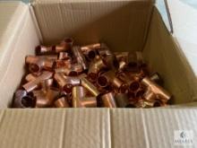 100 Streamline Copper Pipe Tees - 7/8 OD