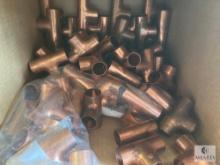 100 Streamline Copper Pipe Tees - 1 1/8 OD