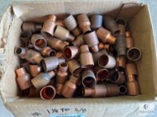 Approximately 131 Streamline Copper Pipe Bushings - 1 1/8 to 5/8