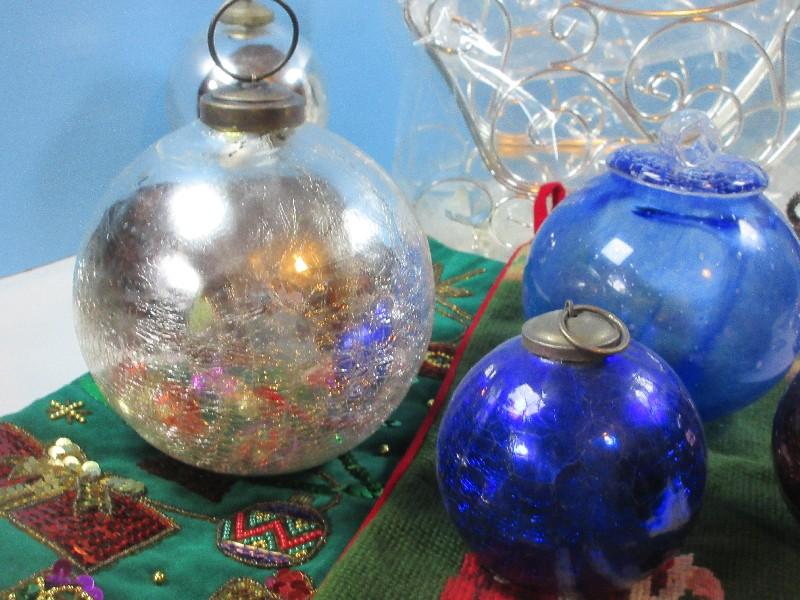 Christmas Lot, Waterford Crystal Christmas Tree Ornament, Spode Christmas Tree, 3rd Edition