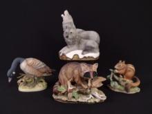4 Animal Figures incl Lefton and Napcoware