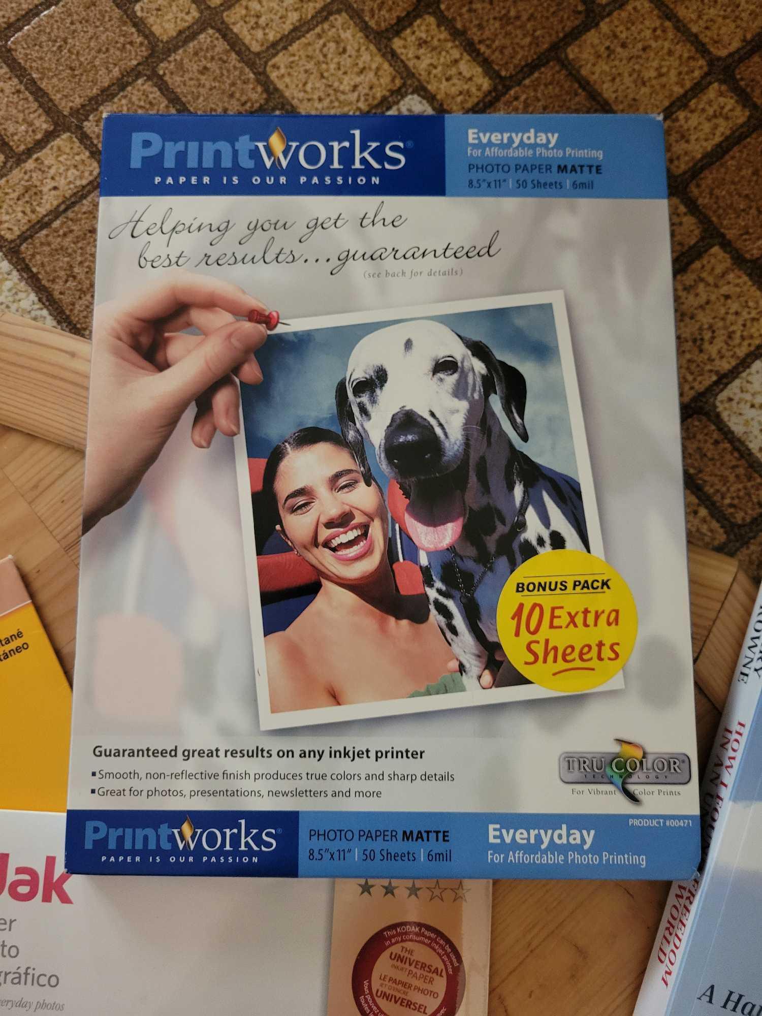 Photo Paper and Books $1 STS