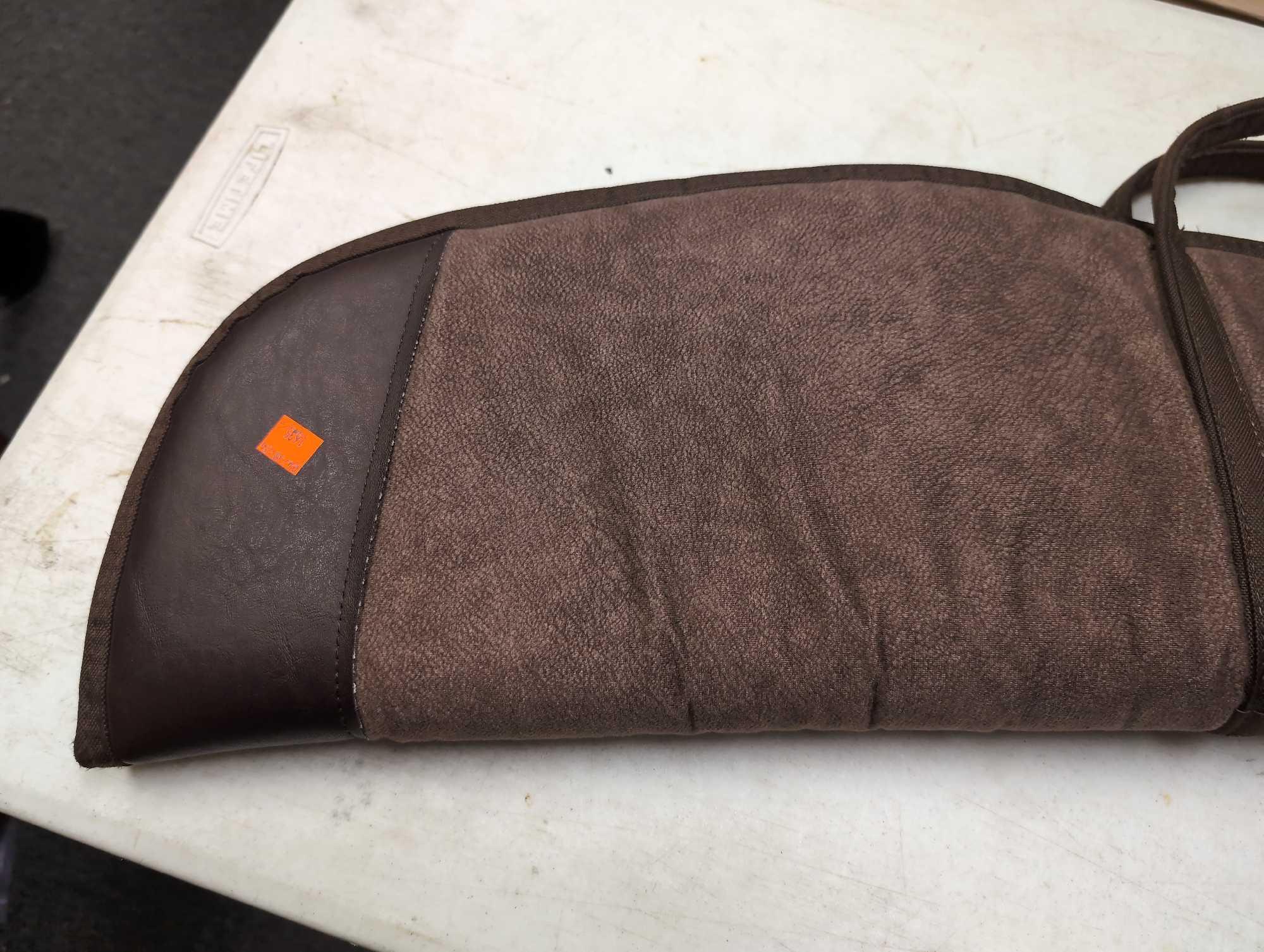 ALLEN BRAND BROWN COLORED RIFLE SOFT CASE. IT MEASURES 47" LONG.