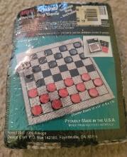 Mini Travel Checker Rug Game $5 STS