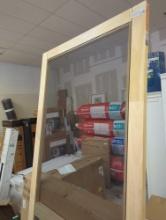Screen Tight 5 Bar 32-in x 80-in Finger Joint Wood Hinged Screen Door, Appears to be New Out of the