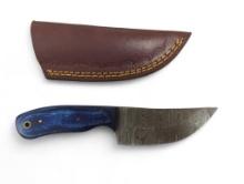 Standard/Straight/Back Blade. Handmade Damascus steel knives with custom wood, bone, horn or resin