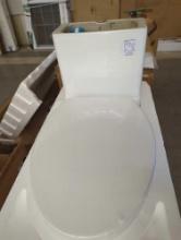 DEERVALLEY Ally 12 in. Rough in Size 1-Piece 1.1/1.6 GPF Dual Flush Elongated Toilet in White, Seat