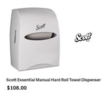 SCOTT Manual Roll Tower Dispenser Model:...46253