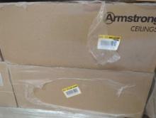 Lot of 4 Cases of Armstrong CEILINGS Random Textured 2 ft. x 2 ft. Textured Ceiling Tile ( 64 sq.