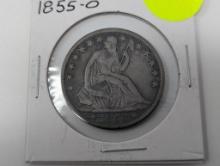 1855-O Half Dollar - Seated Liberty