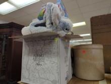 Lot of various items including Planter, Bunny Easter Basket and 3M N95 Masks - Please Preview