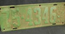 1929 Iowa License Plate