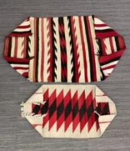 NATIVE AMERICAN BLACK, WHITE & RED RUGS