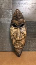 HANDCARVED AFRICAN CRESCENT MASK FROM GHANA