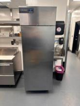 Delfield Welbilt Model GBR1P-S Single Door Commercial Reach-In Refrigerator, Mobile Base