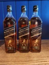 3 Bottles of Johnnie Walker Black Label750ml