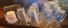 Large Group of Beer Pitchers, Bud Light, Bud, PBR, Coors Light