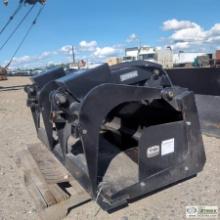 SKIDSTEER ATTACHMENT, 59IN DEMOLITION GRAPPLE BUCKET. ITEM APPEARS UNUSED