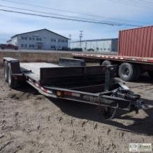 EQUIPMENT TRAILER, 2013 TOW MASTER BIG TOW B-6DT, 6FT 9IN X 18FT TILT DECK, TANDEM AXLE, 15,920LB GV