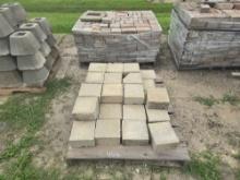 (2) PALLETS OF CEMENT PAVERS SUPPORT EQUIPMENT