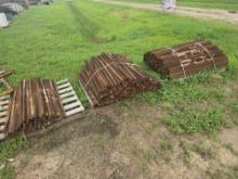 (3) PALLETS OF FENCE STAKES SUPPORT EQUIPMENT