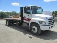 FLATBED TRUCK FLATBED TRUCK 2014 HINO 338 SINGLE AXLE 24' FLATBED TRUCK SN 5PJNV8JTXE4S53261 powered