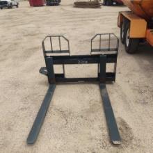 BOBCAT 48IN. FORKS SKID STEER ATTACHMENT 4,000lb capacity.