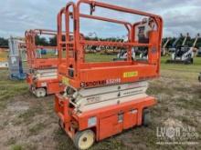 2017 SNORKEL S3219E SCISSOR LIFT SN:S3219E-04-170503566 electric powered, equipped with 19ft.