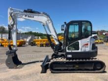 NEW UNUSED BOBCAT E85 HYDRAULIC EXCAVATOR powered by diesel engine, equipped with Cab, air, heat,