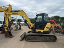 2018 YANMAR...SV100-2A HYDRAULIC EXCAVATOR SN:AF129 powered by diesel engine, equipped with Cab, air