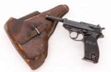 WWII German Walther HP (Heeres Pistole) P.38 Semi-Auto Pistol, with gxy 1941 Dated Holster & 3 Mags