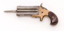 Very Scarce Post-Civil War Frank Wesson Large Frame Superposed Pistol, with Sliding Dirk
