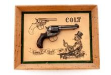 Colt Model 1877 Lightning Double Action Pocket Revolver, with Shadowbox Frame and Assoc'd Paperwork