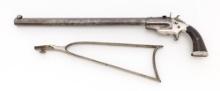 Frank Wesson Model 1870 Medium Frame Single-Shot Pocket Rifle, with Matching No.'d Skeleton Stock