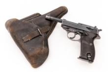 WWII German Walther ac-43 P.38 Semi-Automatic Pistol, with Holster and Two Magazines