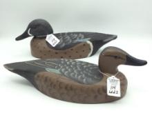 Lot of 2 Decoys by Tom Martindale Bluewing Teal