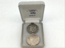 Lot of 2 Morgan Silver Dollars-1899-O & 1921