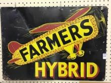 Dbl Sided Heavy Metal Adv. Sign-Farmers Hybrid