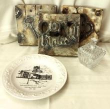 HOME DECOR - PLAQUES & PLATE - SOME WEAR