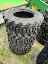 5056 (4) New HD 12-16.5 Skid Steer Tires w/ Rim Guard