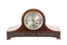German Manufactured Wood Mantel Clock 1900s